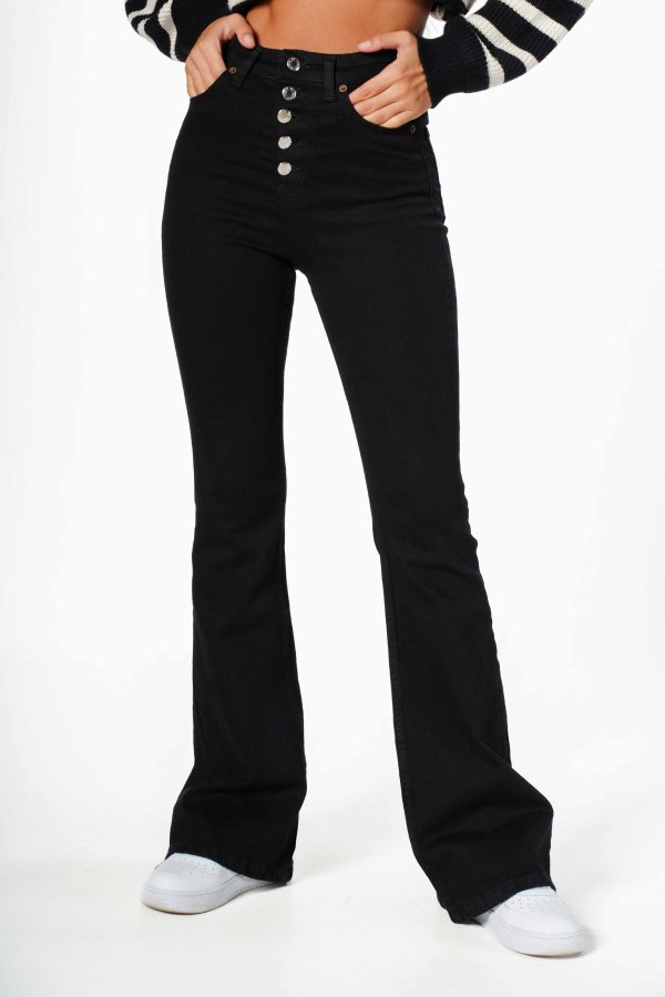 DÜĞMELİ İSPANYOL LİKRALI JEAN