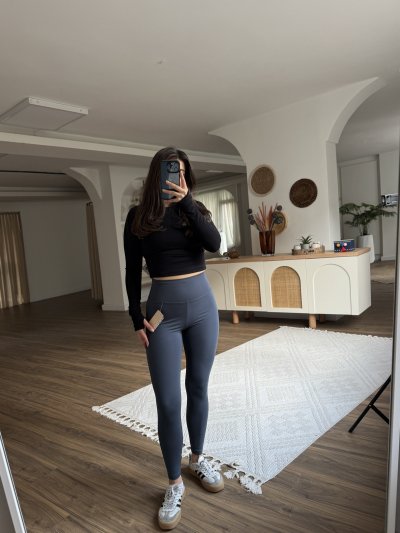 NANOFİT DÜZ SPORCU TAYT