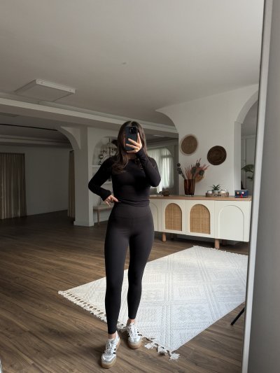 NANOFİT DÜZ SPORCU TAYT