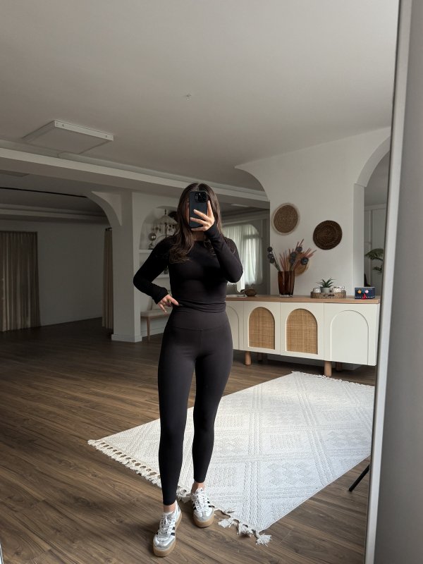 NANOFİT DÜZ SPORCU TAYT