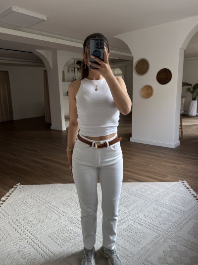 MARKA MODEL YÜKSEK BEL LİKRALI BOYFİT JEAN