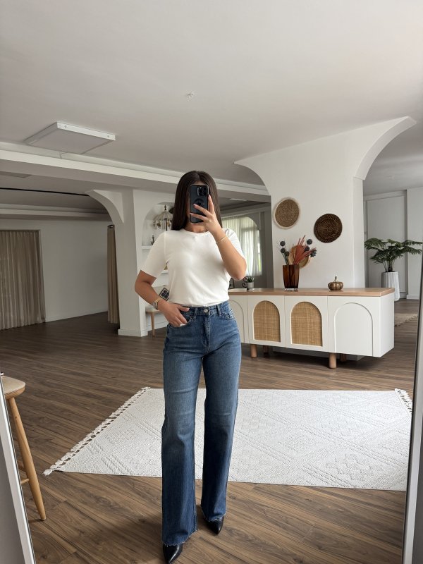 PALAZZO YÜKSEK BEL JEAN