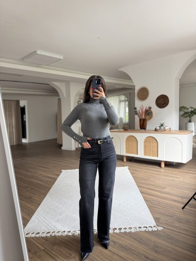 PALAZZO YÜKSEK BEL JEAN