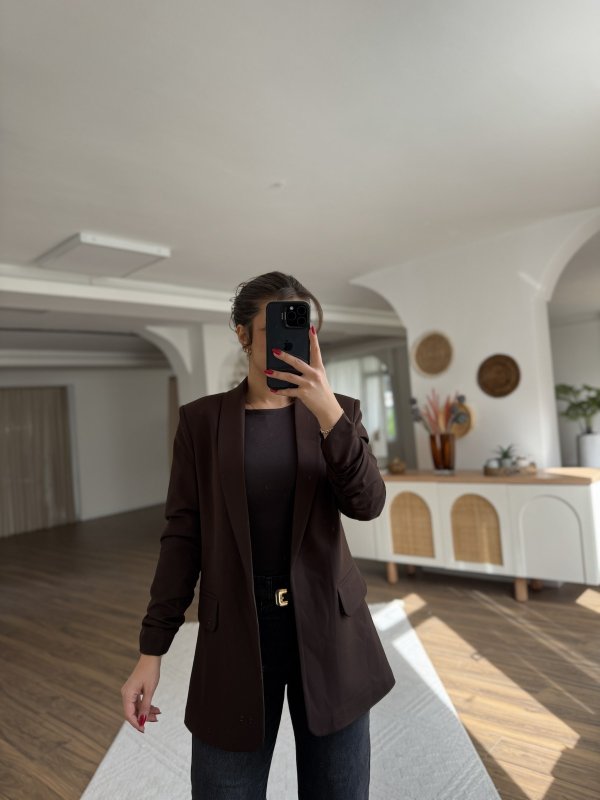 ATLAS KUMAŞ KOL BÜZGÜ CEKET