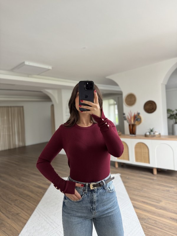 BİSİKLET YAKA KOL DROP VSİKON KAZAK