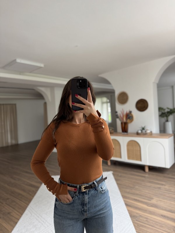 BİSİKLET YAKA KOL DROP VSİKON KAZAK