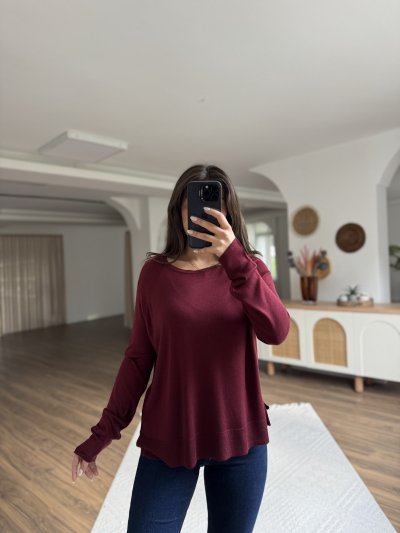 BİSİKLET YAKA ETEĞİ YIRTMAÇ BASİC İNCE VİSKON KAZAK