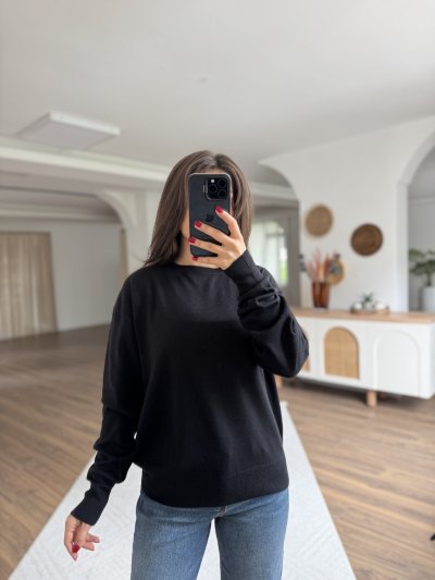 BİSİKLET YAKA YÜN KARIŞIM SALAŞ KAZAK