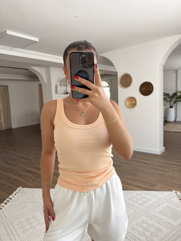 ÖN ARKA U FİTİLLİ PAMUK LİKRALI ATLET