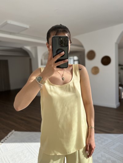 ARKA ÖN U YAKA VİSKON SATEN ATLET