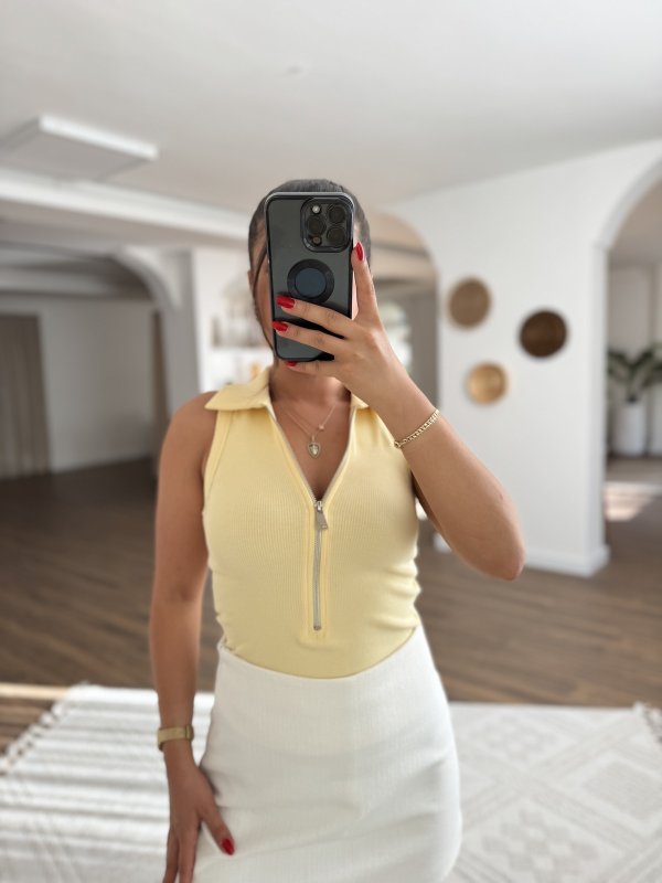 FERMUARLI YAKALI FİTİLLİ ATLET