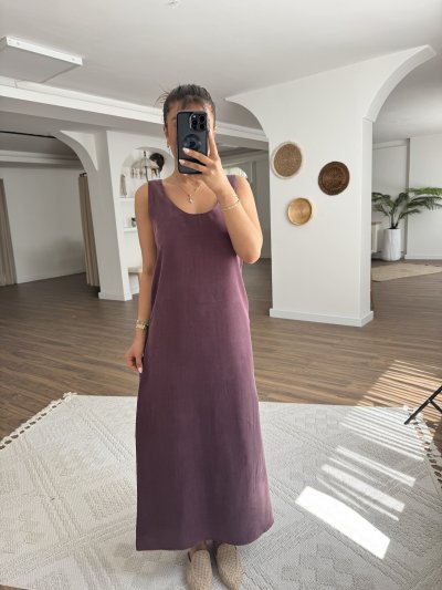 ARKA ÖN U YAKA VİSKON KARIŞIM UZUN KOLSU