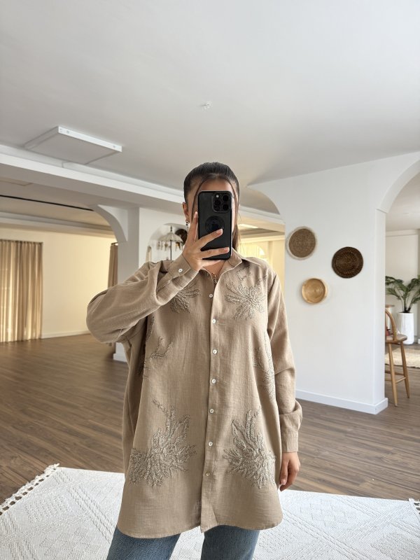 NAKIŞ İŞLEME SALAŞ GÖMLEK