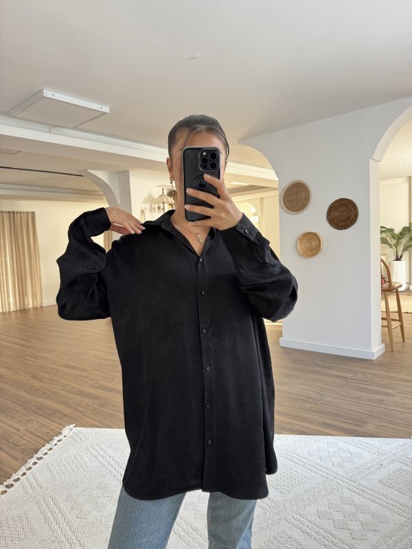 DOKU DESEN JAKARLI VİSKON SALAŞ GÖMLEK