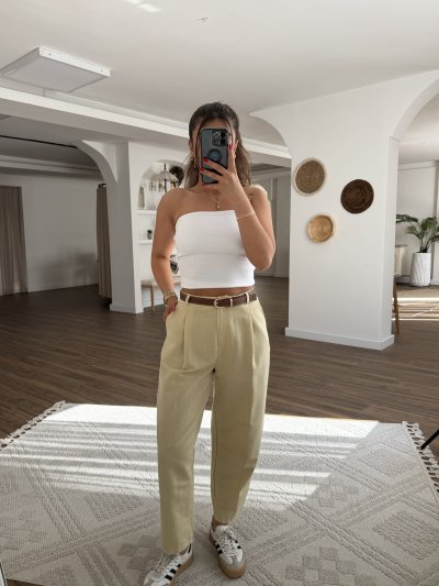 TEK PİLE ARKA KAPAK CEP KETEN KEMERLİ PA