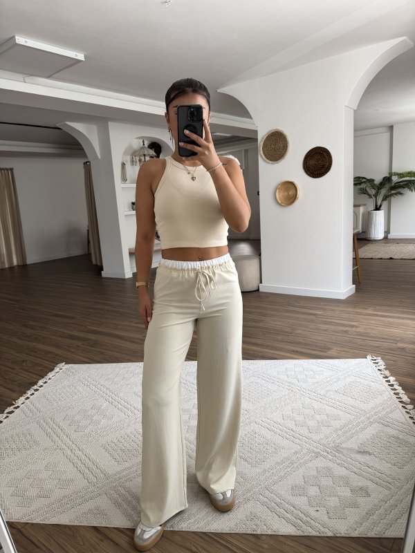 BEL BANTLI WİDELEG PANTOLON