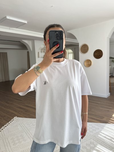 CK ÖN ARMA ARKA YAZI BASKI PAMUK SALAŞ TİŞÖRT