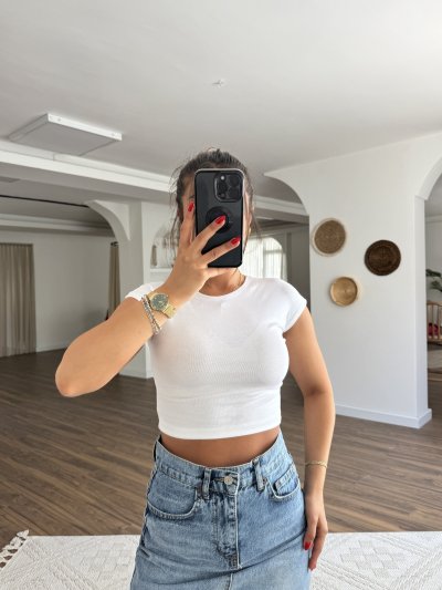 PAMUK MODAL KARIŞIMLI KISA TİŞÖRT