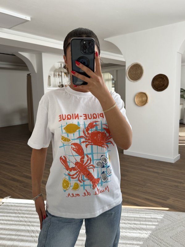 ZR MARKA YENGEÇ BASKI PAMUK TİŞÖRT