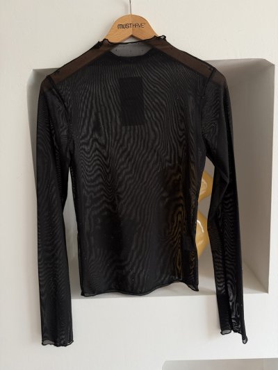 TAŞ SERPME TRANSPARAN BLUZ