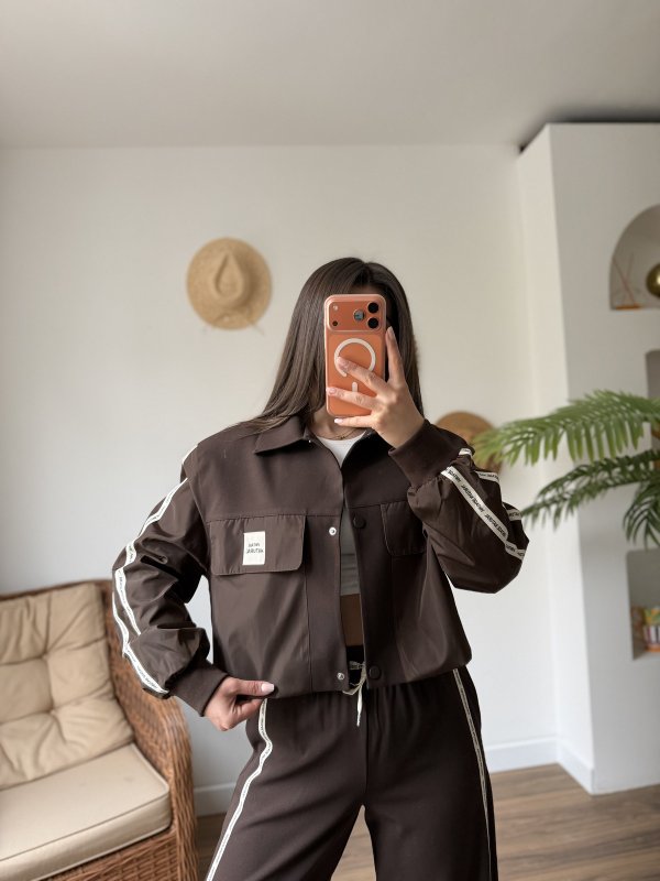 PARAŞÜT DETAY KAPAK CEP YAKALI ASTARLI CEKET