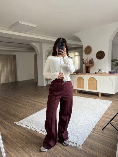 BEL LASTİKLİ PAMUK LİKRA BOL EŞOFMAN