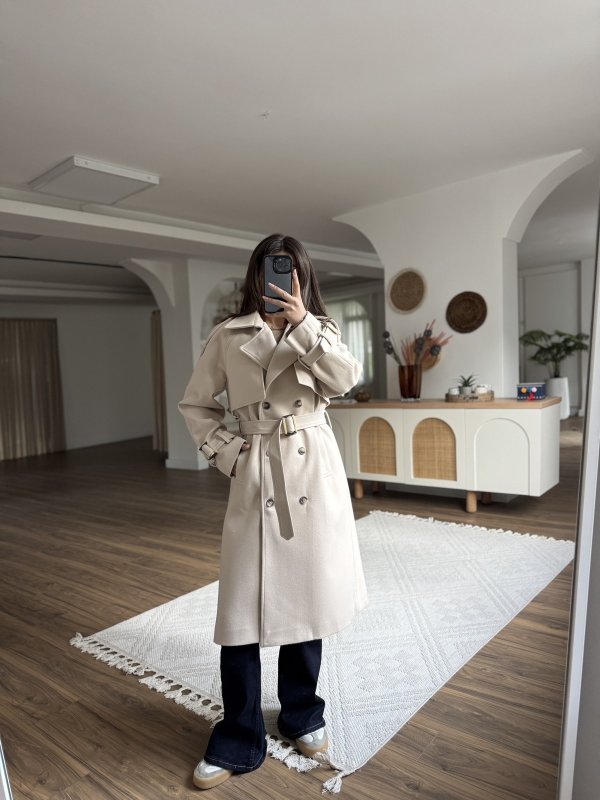 OMUZ APOLET KAPAKLI KUŞAKLI KRUVAZE KAŞE KABAN