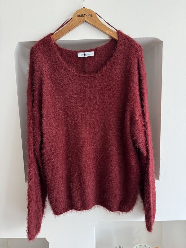 KAYIK YAKA YUMUŞAK DOKU KAZAK