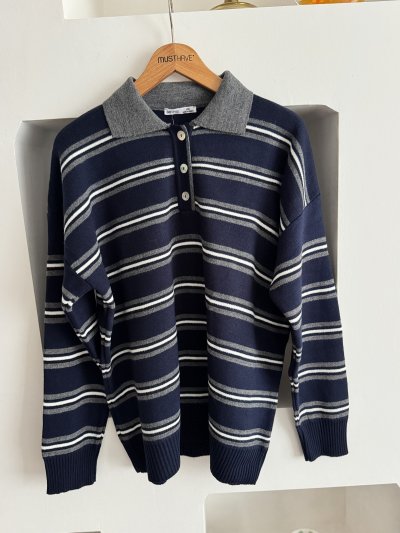 DÜĞMELİ POLO YAKA KAZAK