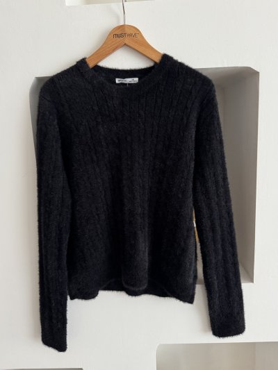 SAÇ ÖRGÜ BİSİKLET YAKA YUMOŞ KAZAK