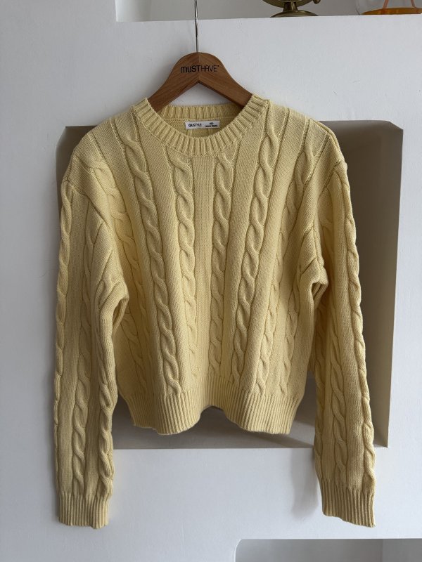 BİSİKLET YAKA SAÇ ÖRGÜ KAZAK