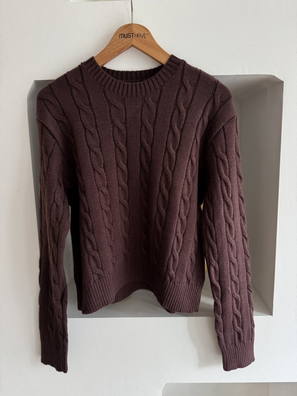 BİSİKLET YAKA SAÇ ÖRGÜ KAZAK