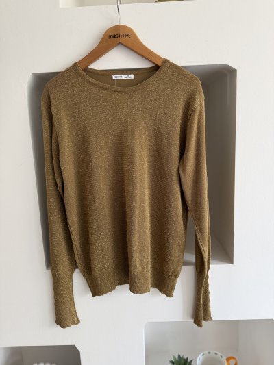 BİSİKLET YAKA KOL DROP SİMLİ VİSKON KAZAK