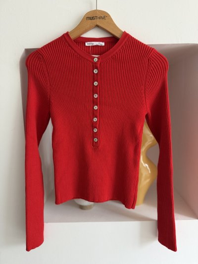 BİSİKLET YAKA YARI PATLI FİTİLLİ VİSKON KAZAK