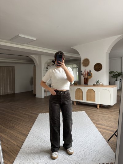 STRAIGHT YÜKSEK BEL KADİFE PANTOLON