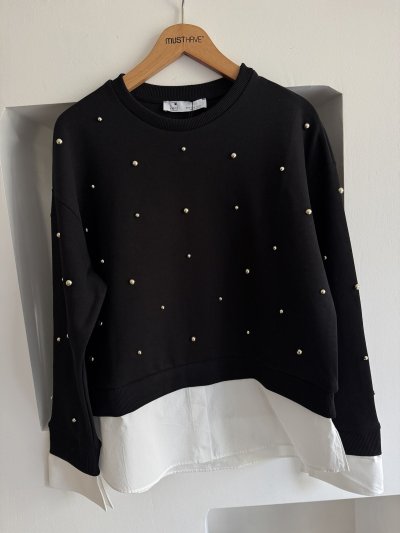 TROK ÇAKIM BİSİKLET YAKA GÖMLEK KARIŞIM PAMUK SWEAT