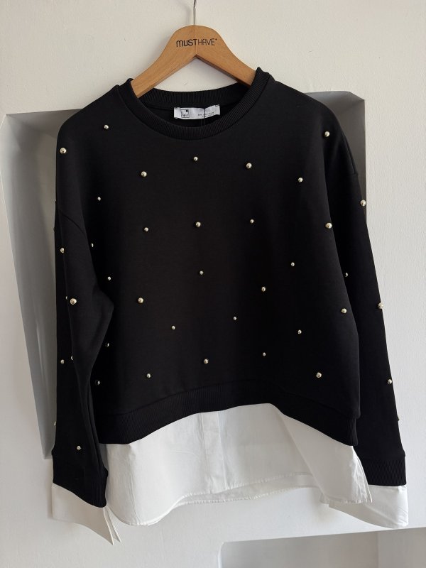 TROK ÇAKIM BİSİKLET YAKA GÖMLEK KARIŞIM PAMUK SWEAT