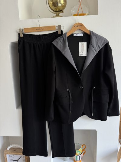 KAPÜŞONLU SPOR CEKET PANTOLON MODAL TAKIM