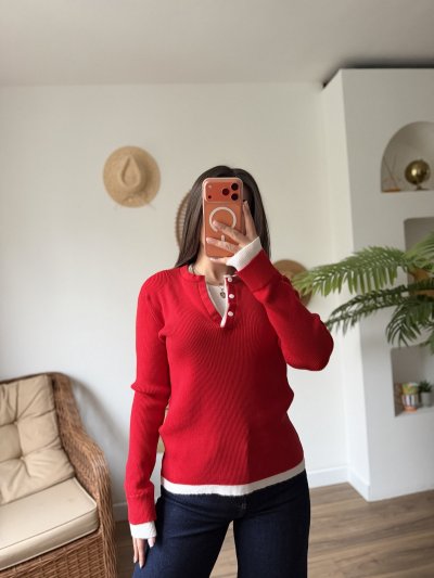 ÇİFT YAKA DÜĞMELİ VİSKON TRİKO