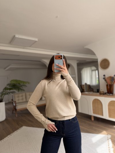 BALIKÇI YAKA KOL DROP VİSKON TRİKO