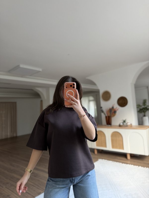 KISA KOLLU SALAŞ PAMUK TİŞÖRT